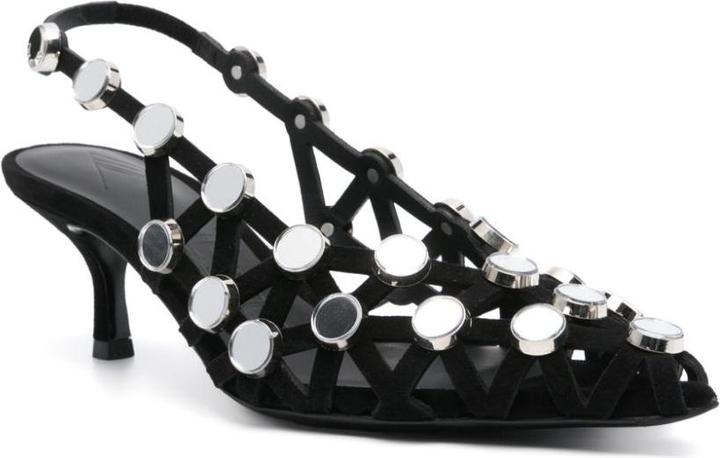 Actual product image The Attico Grid Slingback 50mm (36)