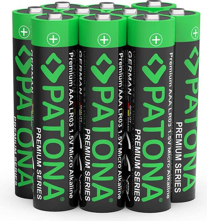 Image du produit Patona Batteries Replacement Alkaline AAA Micro 10Pack (10 pcs, AAA, 1400 mAh)