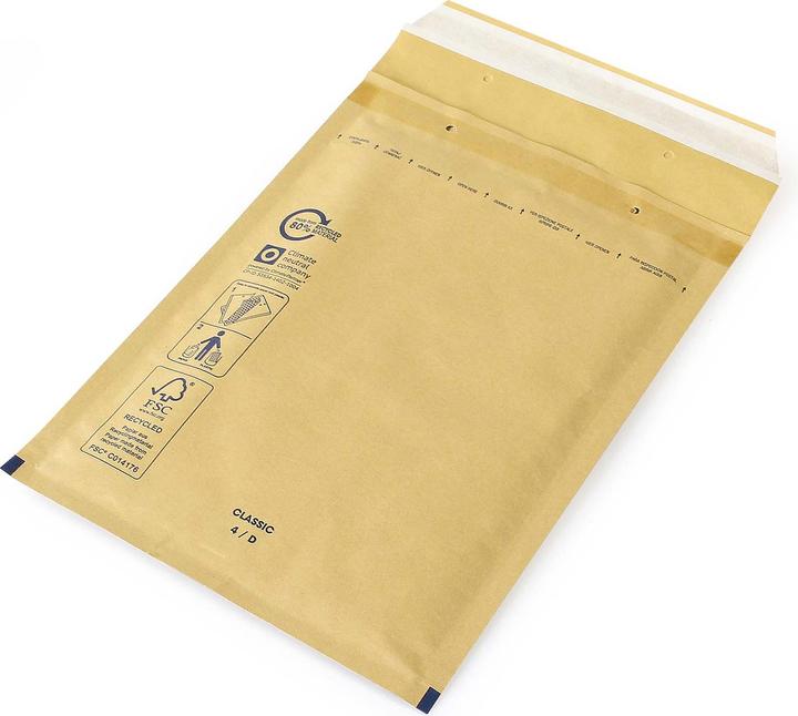 Image du produit Wiltec Enveloppe à bulle F3 Dimensions intérieures 220 x 330mm Extérieures 240 x 390 mm Blanche Expédition