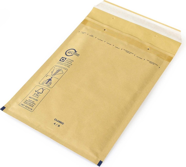 Immagine prodotto Wiltec Buste postali F3 220 x 330 mm interno 240 x 390 mm esterno bianco Buste a bolle d'aria