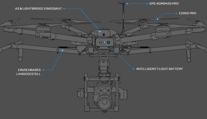 Produktbild DJI Matrice M600 Pro (32 min, 1000 g)