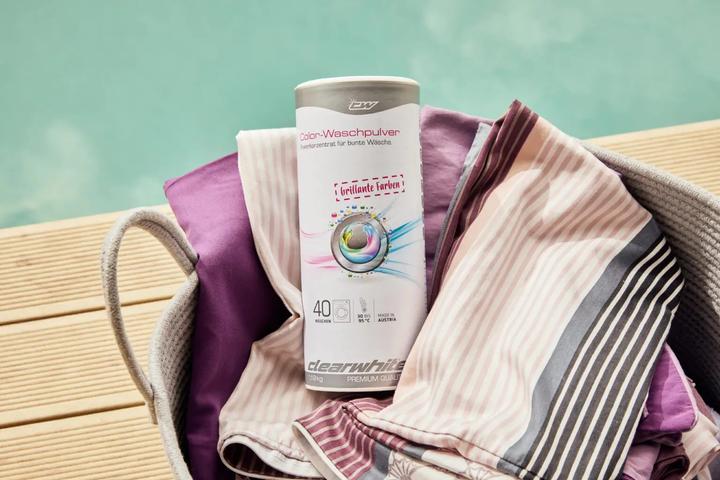 Actual product image ClearWhite Washing machine accessories CW35065 Colour washing powder (1.12kg) (40 Washing cycles, Washing powder)