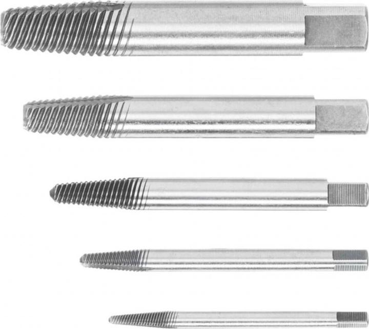 Produktbild Gedore Schraubenausdreher-Satz, Chrom-Vanadium-Stahl, 54-56 HRC, In Kunststoffbox, 5-teilig, M3-M18