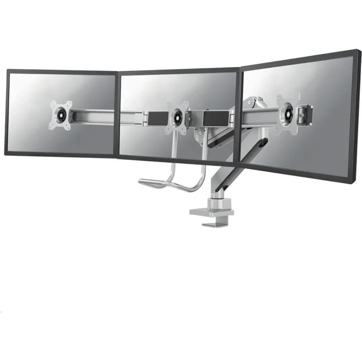 Neomounts NM-D775DX3 - Befestigungskit für 3 LCD-Anzeigen (full-motion) (Tisch, 27.01"), Monitor Halterung, Silber