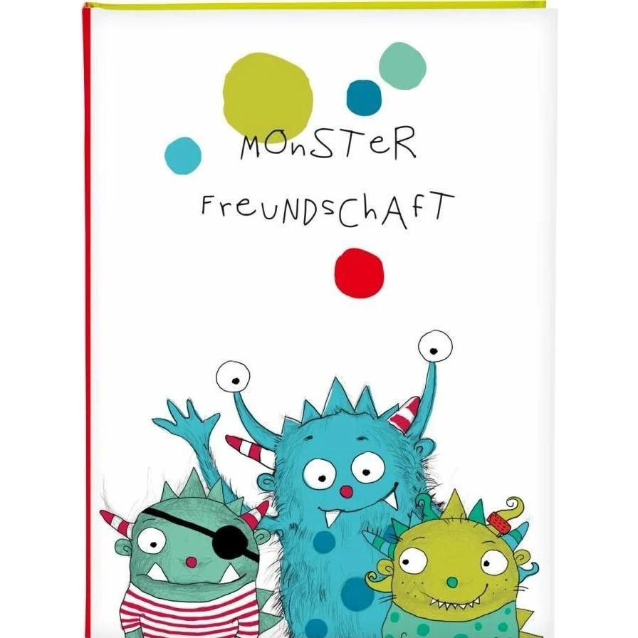 Goldbuch, Fotoalbum, Freundebuch Monster (A5)
