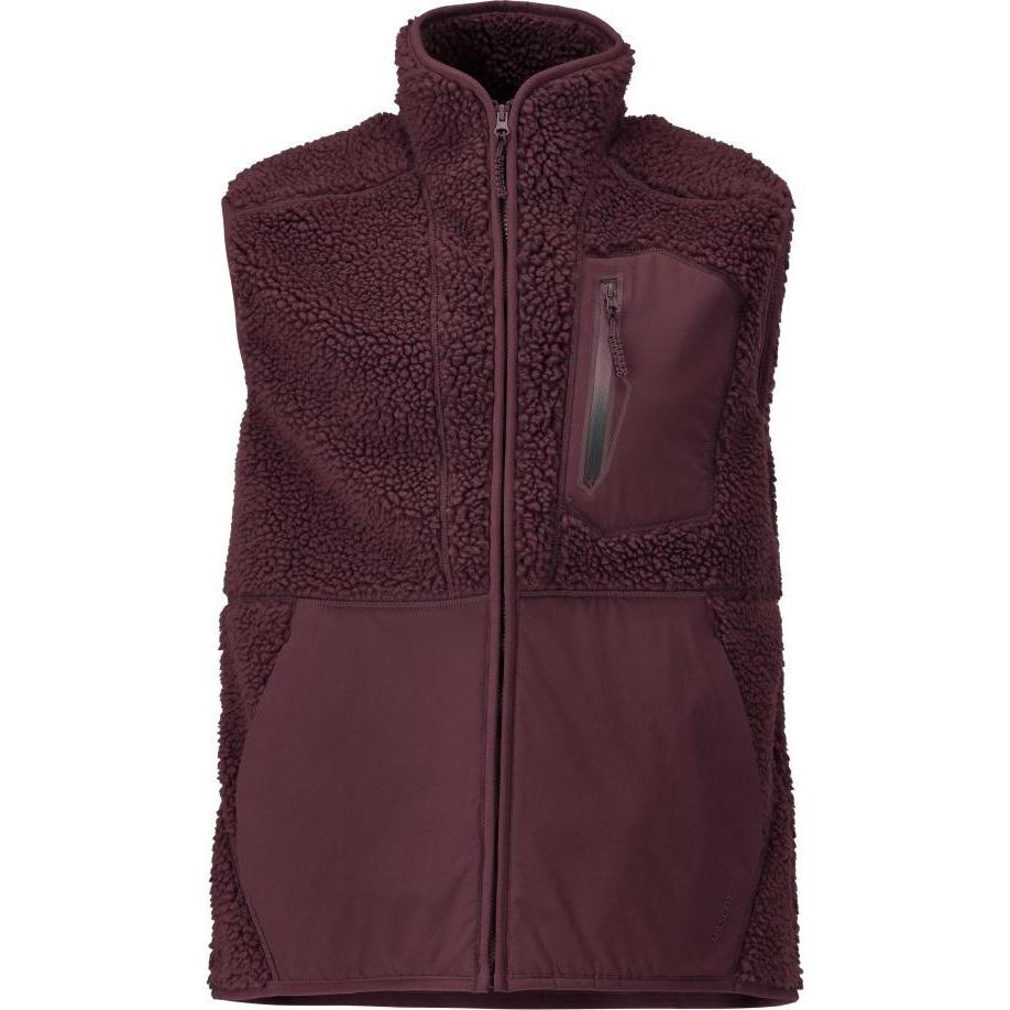 Mascot Uomo Rosso Uomini, Gilet, Gilet In Pelliccia Di Fibra Con Zip Bordeaux, Taglia L, (L)