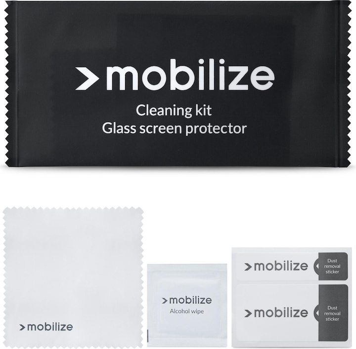Actual product image Mobilize Black frame glass (1 Piece, Samsung Galaxy A05s)