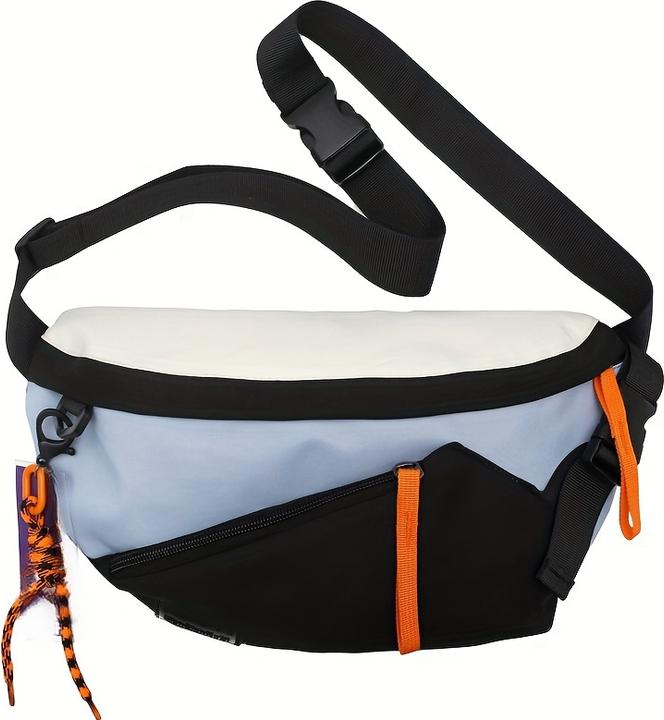 Image du produit Only-Bags.Store Sac de poitrine décontracté avec pendentif, sac à bandoulière de style urbain, sac à bandoulière