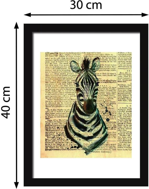 Image du produit Walplus zèbre (30 x 40 cm)