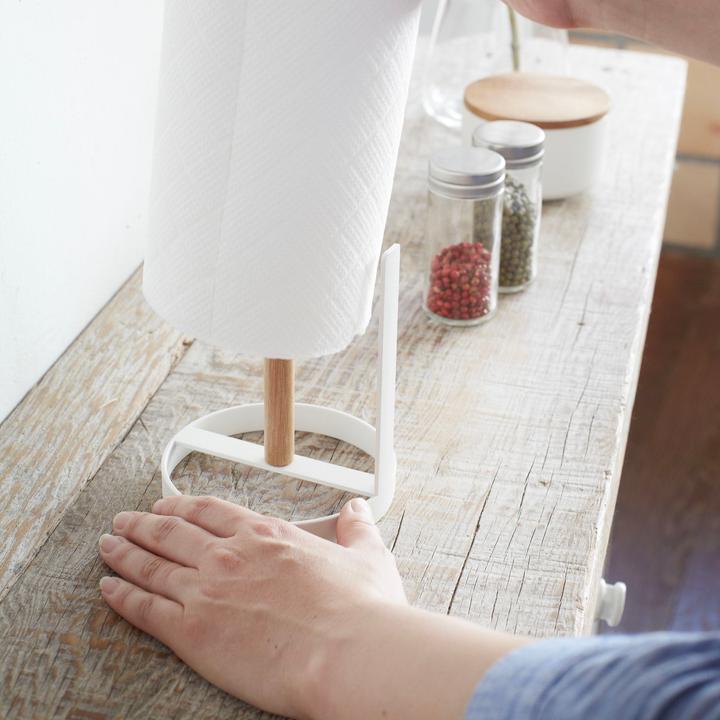 Actual product image Yamazaki Round kitchen roll holder TOSCA