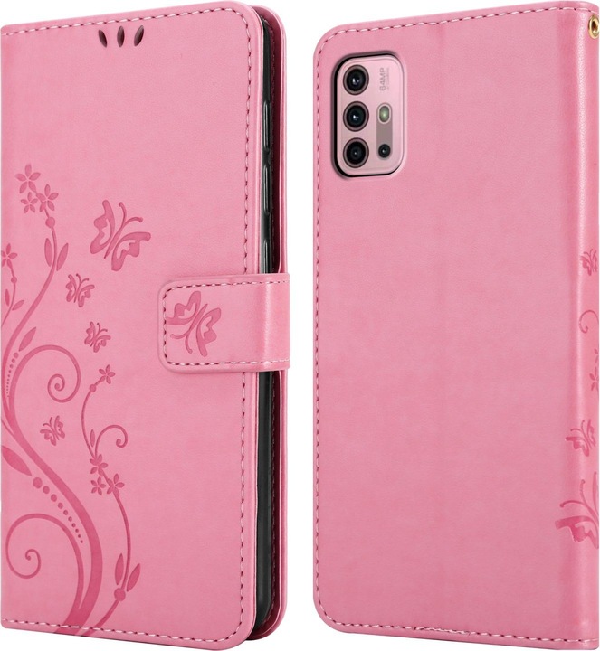 Produktbild Cadorabo Flower Book Hülle (Motorola Moto G30, Motorola Moto G10)