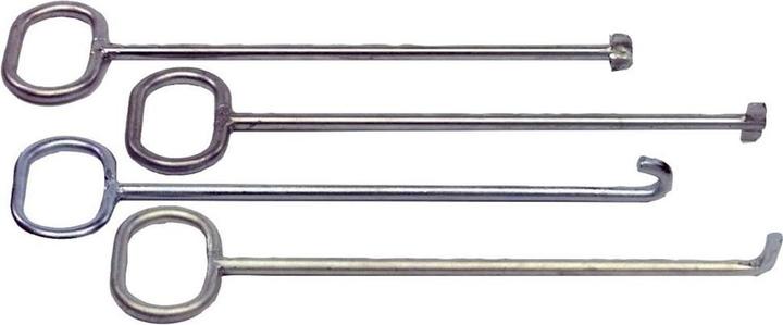 Actual product image Härke Manhole cover lifter length 600 mm with L-hook galvanised