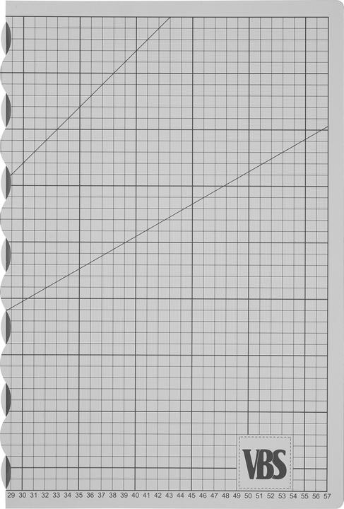 Actual product image VBS Foldable cutting mat "Cool Grey", self-healing (59.4 x 42 cm)