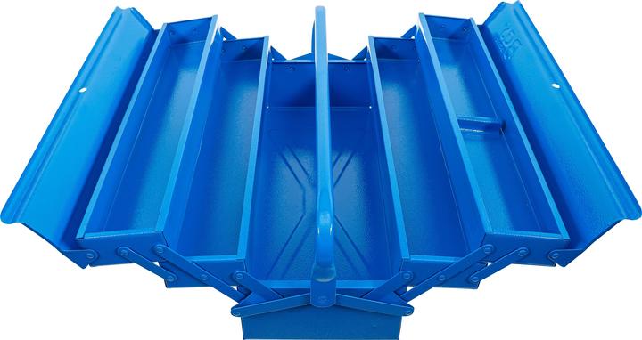 Produktbild BGS Metall-Werkzeugkasten | leer | 530 x 200 x 200 mm | 5 Fächer (1 Teil)