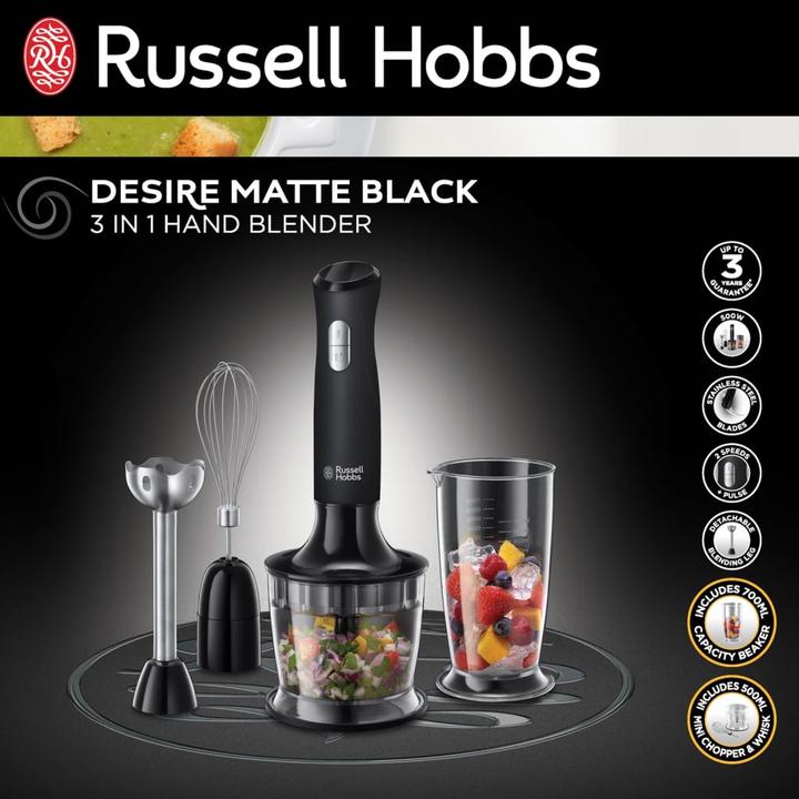 Actual product image Russell Hobbs 3-in-1 hand blender