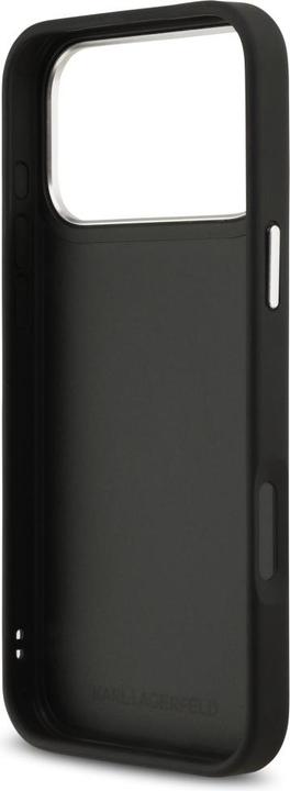 Immagine prodotto Karl Lagerfeld FW Grained Karl & Choupette Heads Pins & Logo case for iPhone 17 Pro Max black (Apple iPhone 17 Pro Max)