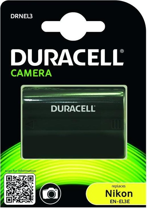 Actual product image Duracell Lithium-ion battery EN-EL3E,1400mAh (Rechargeable battery)