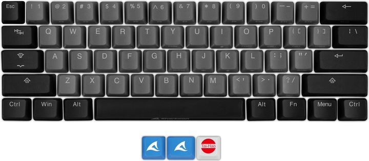 Actual product image Sharkoon SAC20 S4 PBT ANSI US