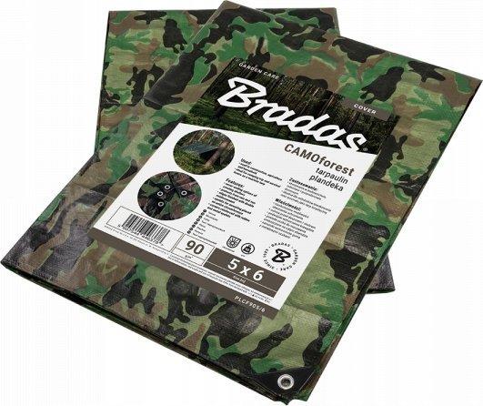 Bradas PLANDEKA KAMUFLAŻOWA 90g 4* 5m CAMOFOREST