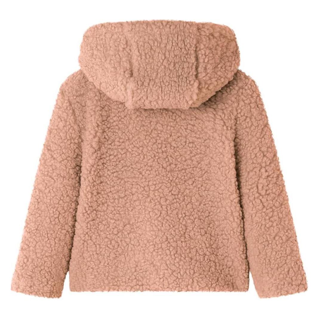VidaXL, Mädchen, Leichte Jacken, Kinder-Kapuzenjacke Teddy-Kunstpelz Heller Cognac, Braun, (92)