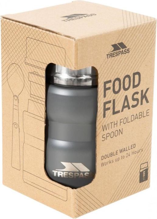 Immagine prodotto Trespass SCRAN - Bottiglia isolata in acciaio inossidabile con cucchiaio (0.50 l)