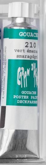 Image du produit Caran d'Ache Gouache Studio Tube 10ml (Vert émeraude, 10 ml)