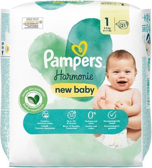 Produktbild Pampers Harmonie (Gr. 1, Tragepack, 22 Stück)