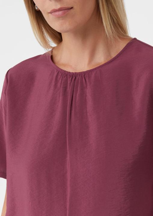 Immagine prodotto Comma Bluse Kurzärmelige Bluse mit Raffung und regulierbarem Saum (44)