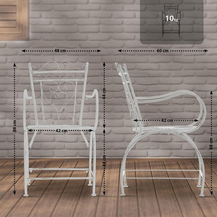 Image du produit CLP Chaise Sheela, blanc antique