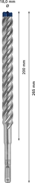 Produktbild Bosch Professional Zubehör EXPERT SDS plus-7X Hammerbohrer, 18 x 200 x 250 mm (18 Millimeter)