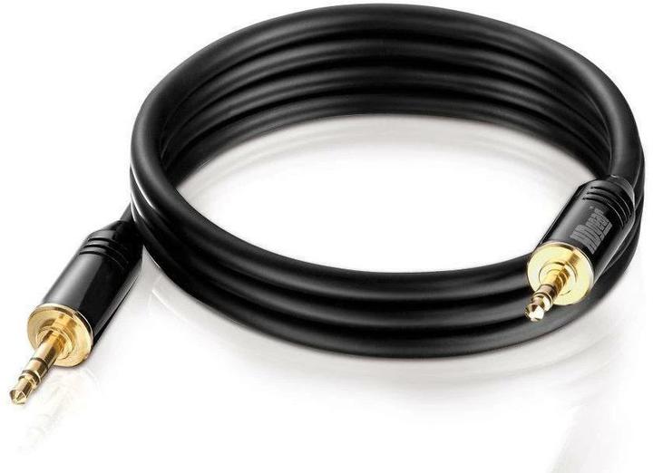 Image du produit HDgear Premium 3,5 mm stéréo (1 m, Câble AUX)