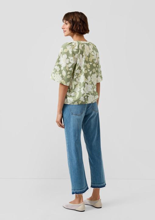 Immagine prodotto s.Oliver Bluse Fliessende Viskose-Bluse mit Raffung und Schleife (34)