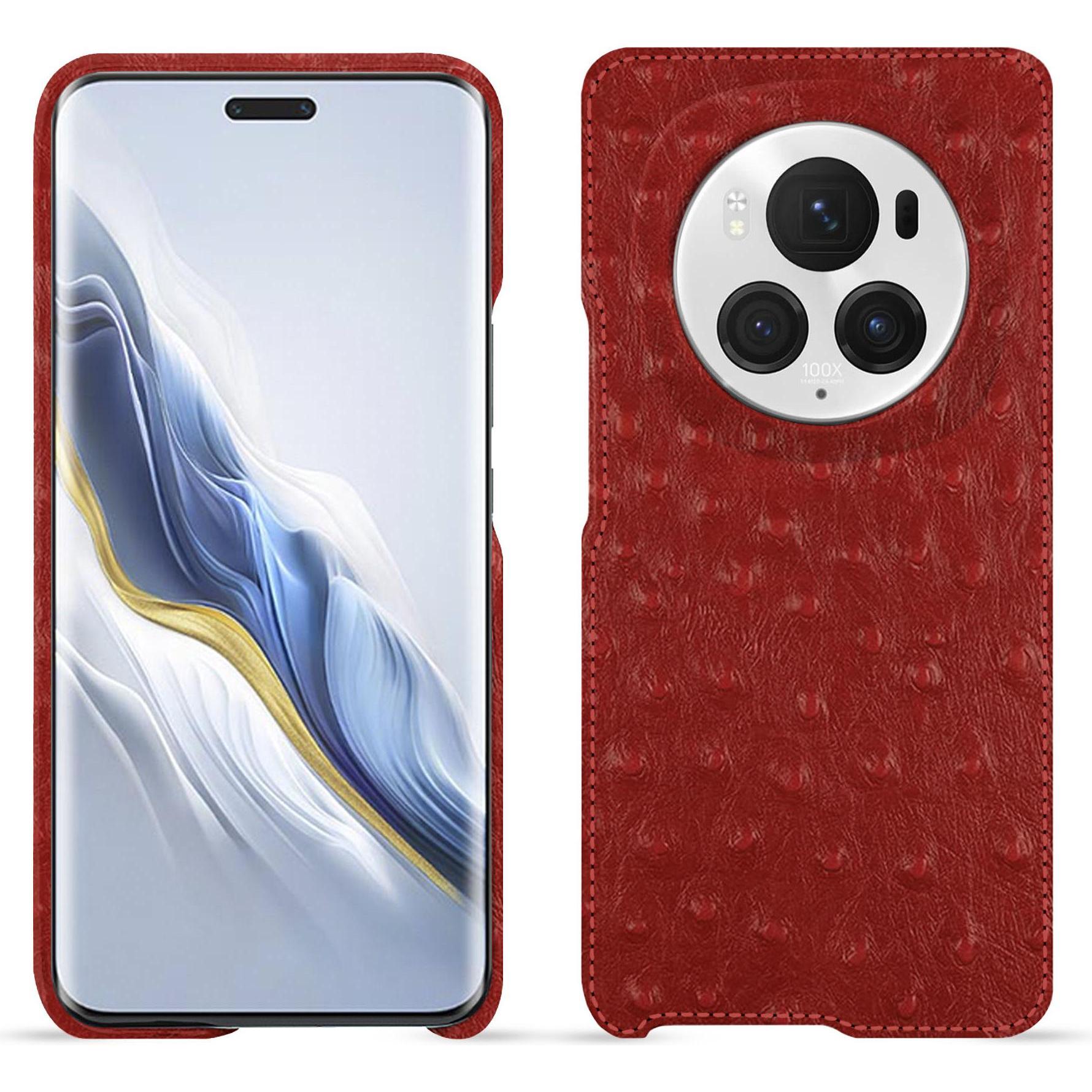 Noreve Lederschutzhülle (Honor Magic6 Pro), Smartphone Hülle, Rot