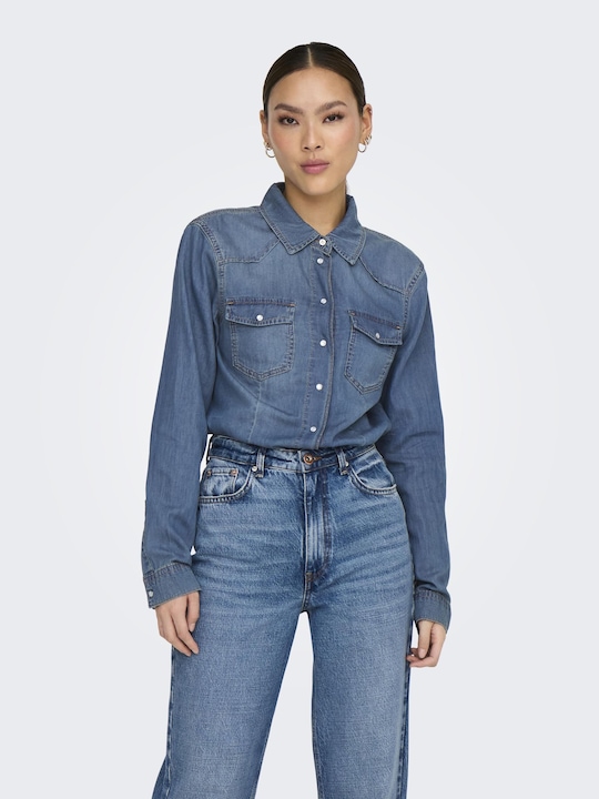 Produktbild Only ONLALICE Jeanshemd Jeanshemd (M)