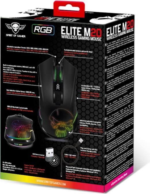 Actual product image Spirit Of Gamer Elite M20 (Wireless)