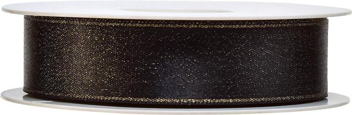 Actual product image Goldina Gift ribbon X-mas shimmer, 25 millimetres x 20 metres, black