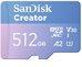 Actual product image SANDISK Creator UHS-I V30 (512 GB, microSDXC, U3, UHS-I)