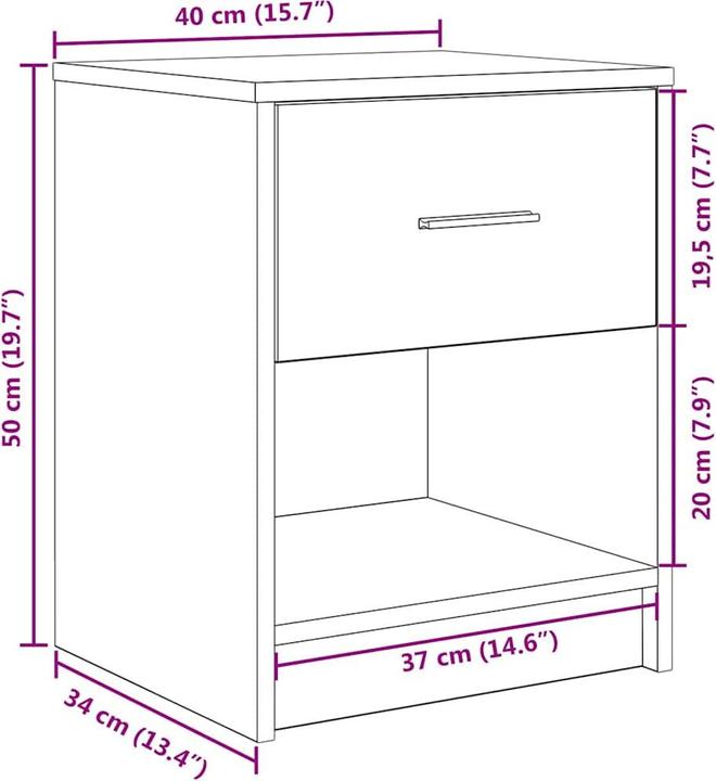 Immagine prodotto vidaXL Olga (40 x 34 x 50 cm)