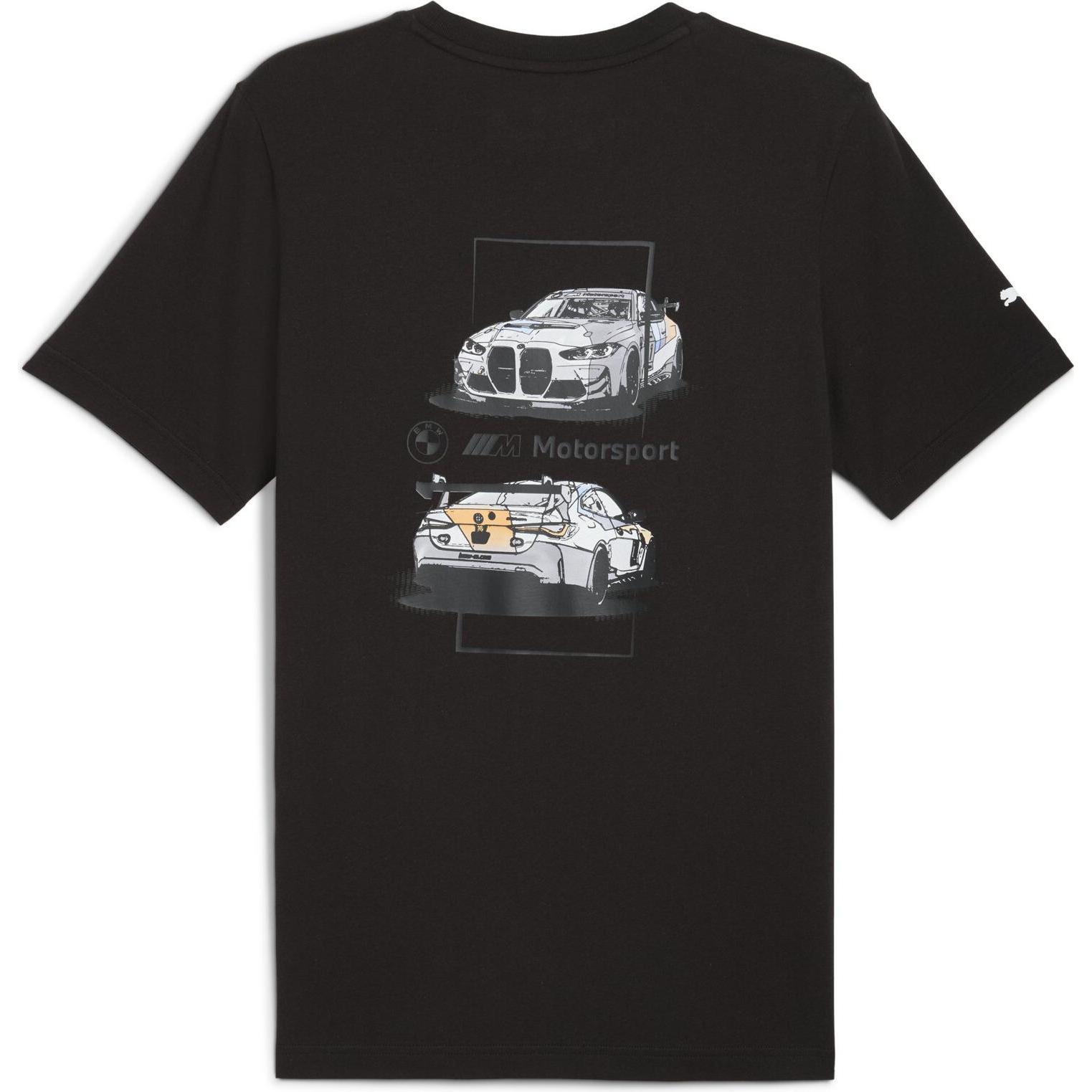 Puma, Herren, Sportshirt, BMW Mms Car Graphic Tee 2 (XXL), Schwarz, XXL