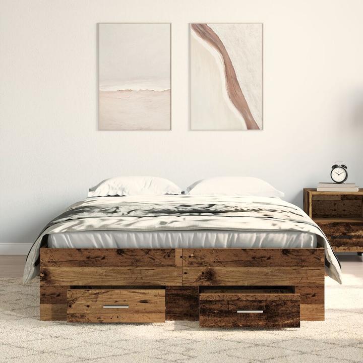 Image du produit vidaXL Rustikales Bett (120 x 200 cm)