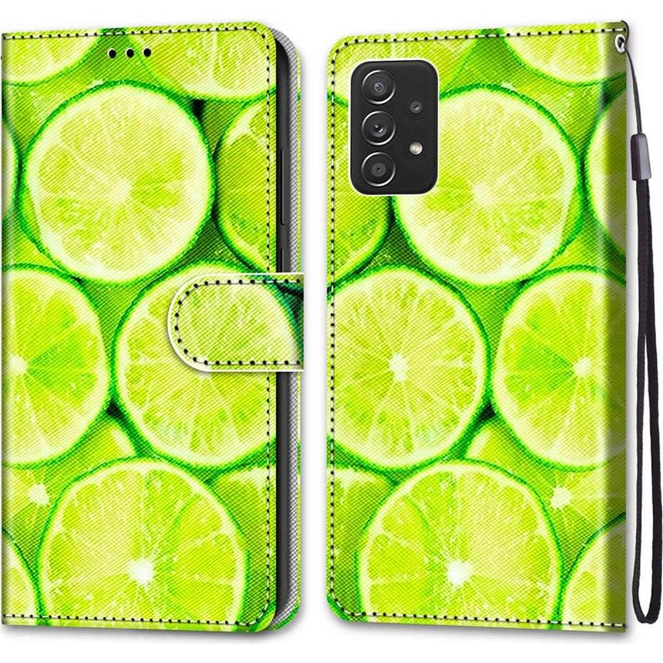 Cover-Discount Galaxy A53 5G - Leder Hülle Limetten (Samsung Galaxy A53 5G), Smartphone Hülle, Grün