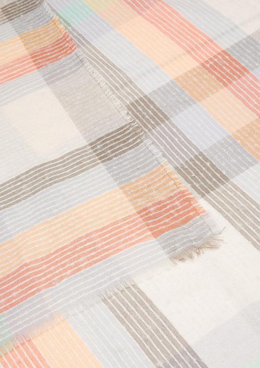 Produktbild s.Oliver Schal Quadratischer Schal mit Karomuster