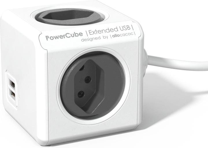 Allocacoc PowerCube Extended USB S+ (4 x, Typ 13, USB-A, 1.50 m)