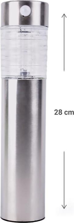 Actual product image Benson Garden Set of 2 stainless steel solar garden lamps with motion sensor (IP44)