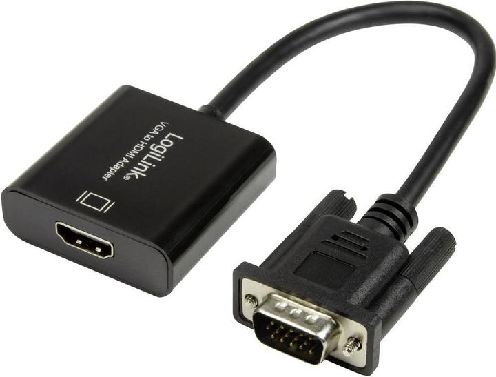 Produktbild LogiLink CV0060 - VGA mit Audio- und HDMI-Konverter (HDMI, 20 cm)