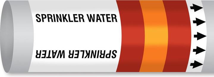 Produktbild Brady B-7541, ISO 14726 IMO Rohrmarkierer - Sprinkler water (Wasser zur Brandbekämpfung in Sprinkl