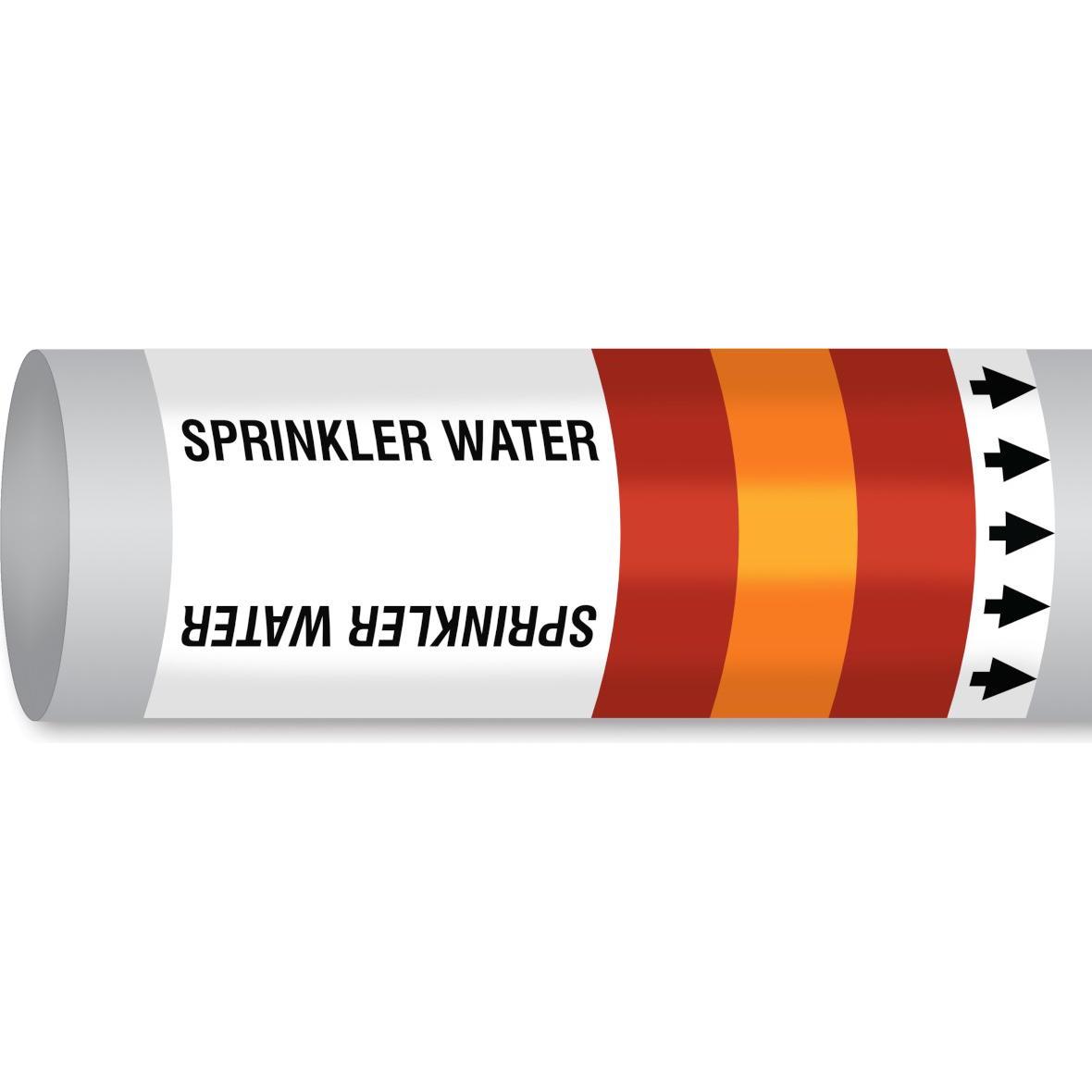 Brady, Segnaletica di sicurezza, B-7541, ISO 14726 IMO Pipe markers - Sprinkler water (acqua per la lotta antincendio in sistemi