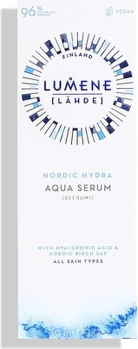 Actual product image Lumene Nordic Hydra Aqua Face Serum Hydration Face Serum 30Ml (30 ml)