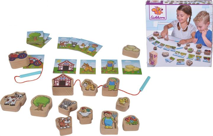 Actual product image Eichhorn Houten Rijgspel, 13dlg.