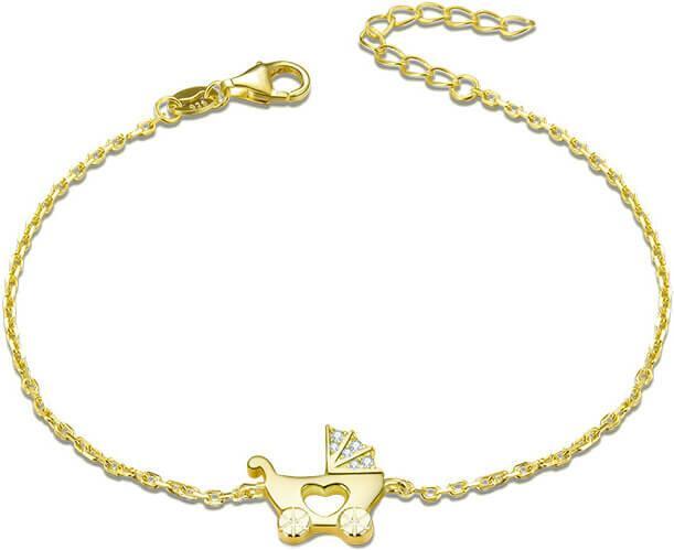 Immagine prodotto Beneto Bracciale in argento placcato oro Passeggino AGB578 / 21-GOLD (L)